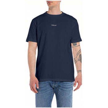 Textil Homem T-shirts e Pólos Replay M67950002660-271-3-1 Azul