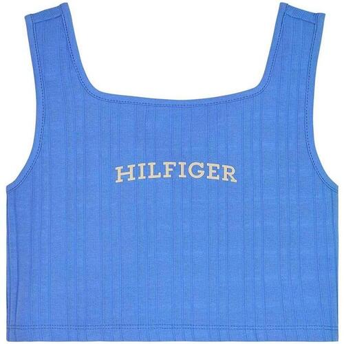 Textil Rapariga T-shirts e Pólos Tommy Hilfiger  Azul