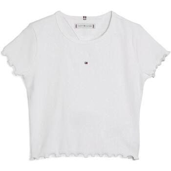 Textil Rapariga T-shirts e Pólos gwen tommy Hilfiger  Branco