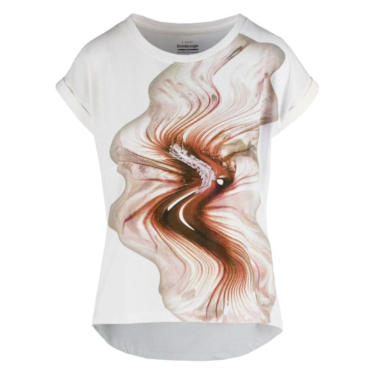 Textil Mulher T-shirts Floral e Pólos Bomboogie TW8496 T JSN4-443 Rosa