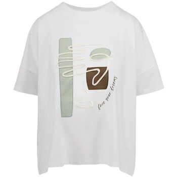 Textil Mulher Kauft das T-Shirt hier für 34 Bomboogie TW8510 T JIN4-01 Branco