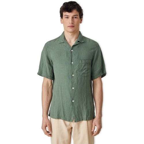 Textil Homem Camisas mangas comprida Portuguese Flannel Plantas e Flores Artificiais - Dry Green Verde