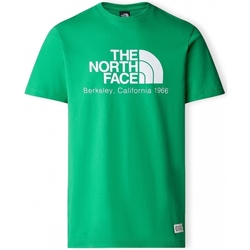 Textil Homem T-shirts e Pólos Boys Short Sleeve Fitted Shirt T-Shirt Berkeley California - Optic Emerald Verde
