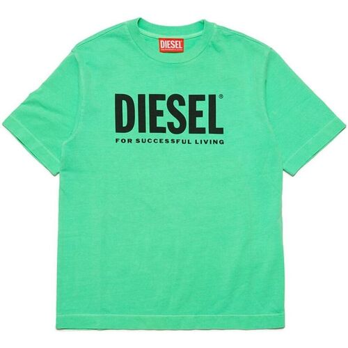 Textil Criança T-shirts Blau e Pólos Diesel J01902 KYAYB - TNUCI-K587 Verde