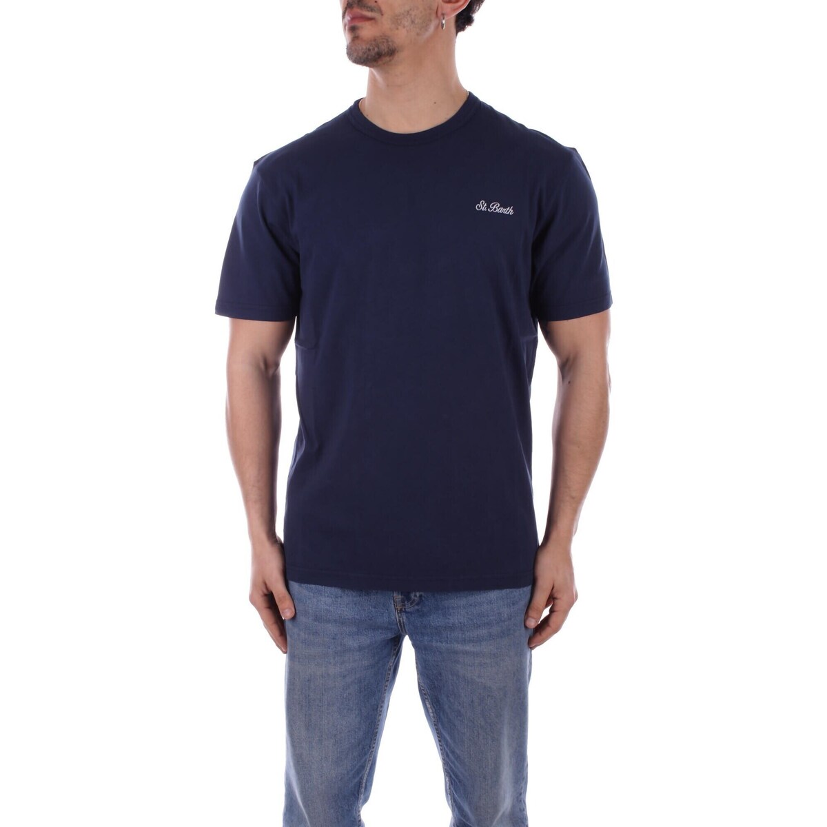 Textil Homem T-Shirt mangas curtas Mc2 Saint Barth DOV0001 Azul