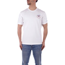 Miss Selfridge hvid ribstrikket t-shirt med korte ærmer