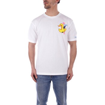 Textil Homem T-Shirt mangas curtas Sempre aos quadrados TSHM001 Branco