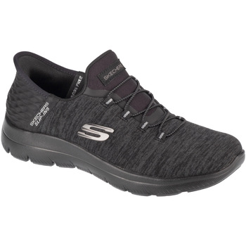 Sapatos Mulher Sapatilhas Schuhe Skechers Slip-Ins Summits - Dazzling Haze Preto