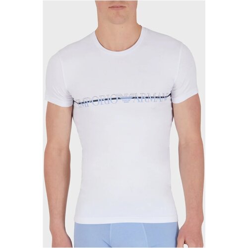 Textil Homem T-Shirt mangas curtas Emporio Armani 111035 4R729 Branco