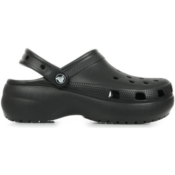 Sapatos Chinelos Crocs Gummistiefel Classic Platform Clog W Preto