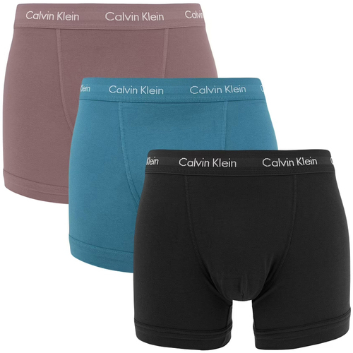 Roupa de interior Homem Boxer YM0YM00376 Calvin Klein Jeans 3-Pack Boxers Multicolor