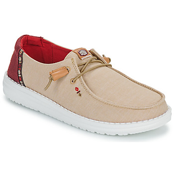 Sapatos Mulher Slip on HEYDUDE The Indian Face Bege / Bordô