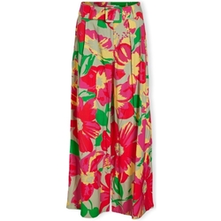 Textil Mulher Calças Vila Calças Halin Wide - Swamp/Big Flower Multicolor