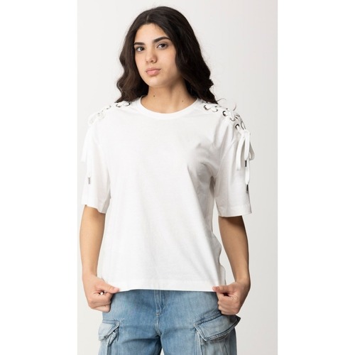 Textil Mulher Top 5 de vendas Pinko 103438A1UA Branco