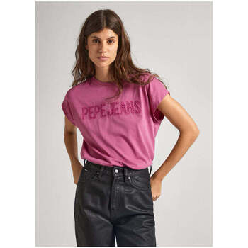 Textil Mulher T-shirts e Pólos Pepe jeans PL505837-363-9-31 Rosa