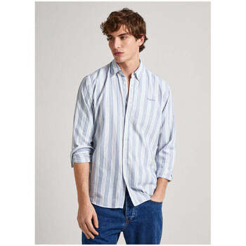 Textil Homem Camisas mangas comprida Pepe jeans PM308509-800-1-1 Branco