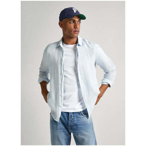 Textil Homem Camisas mangas comprida Pepe jeans PM308523-502-3-1 Azul