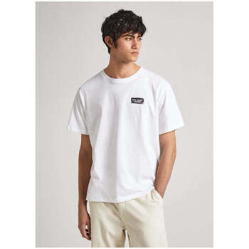 Textil Homem T-shirts e Pólos Pepe jeans PM509377-800-1-31 Branco