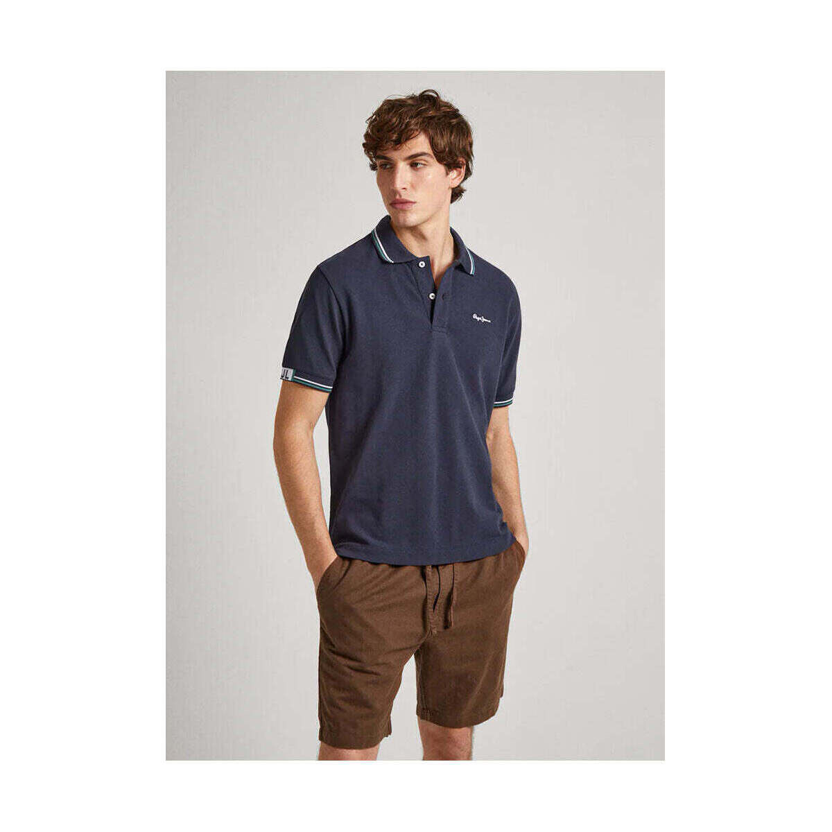 Textil Homem T-shirts e Pólos Pepe jeans PM542156-594-3-1 Azul