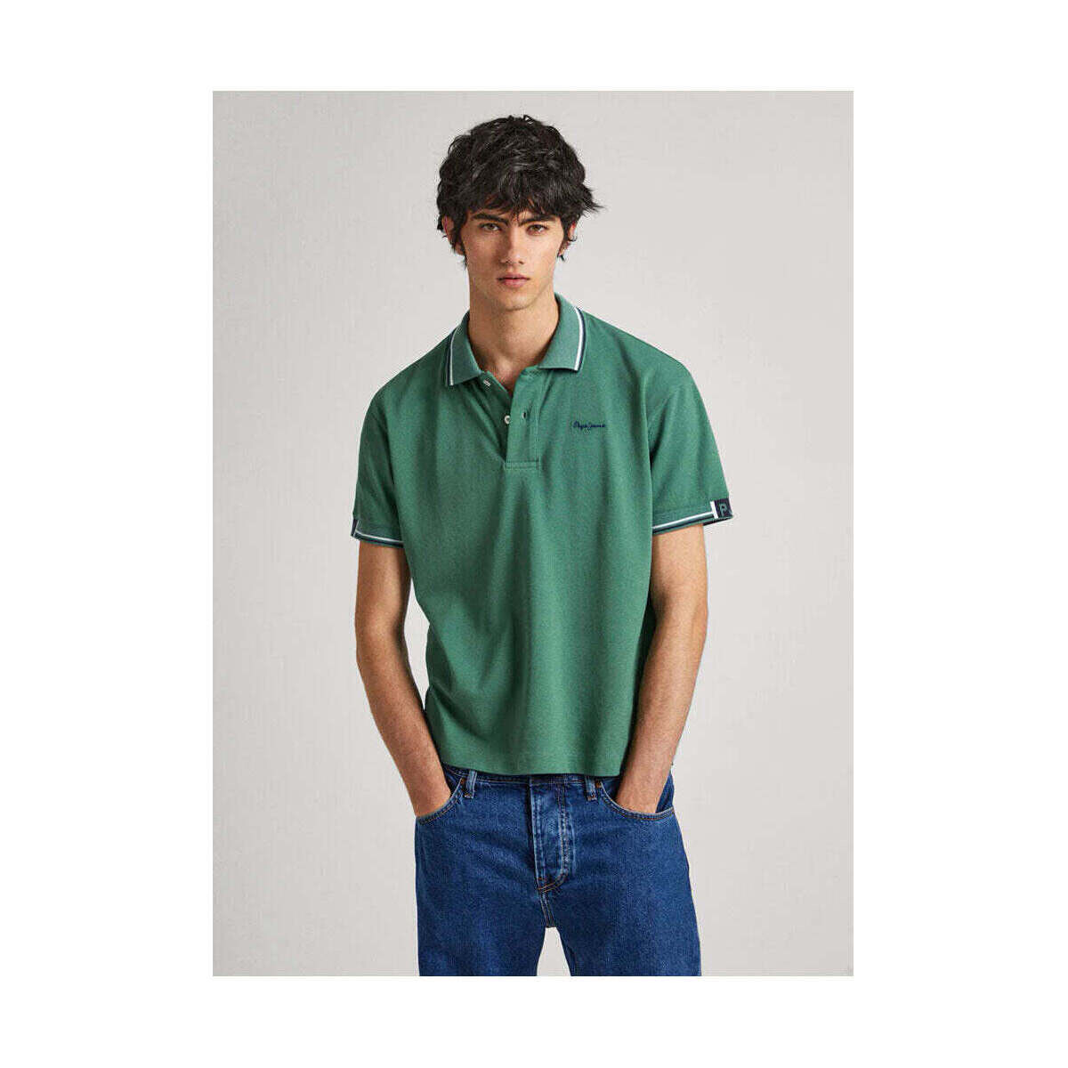 Textil Homem T-shirts e Pólos Pepe jeans PM542156-654-4-1 Verde