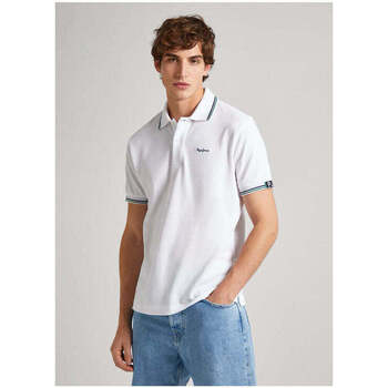 Textil Homem T-shirts e Pólos Pepe jeans PM542156-800-1-1 Branco