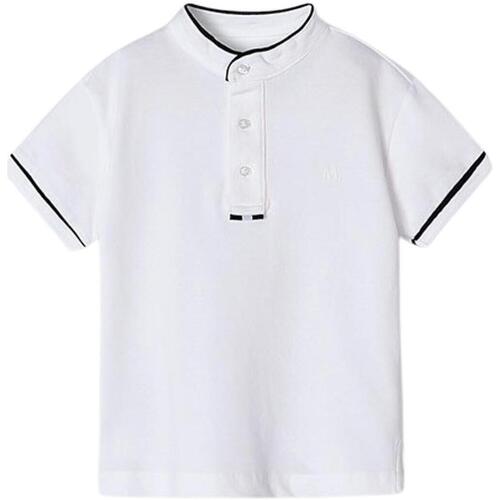 Textil Rapaz Polos Standard curta Mayoral  Branco