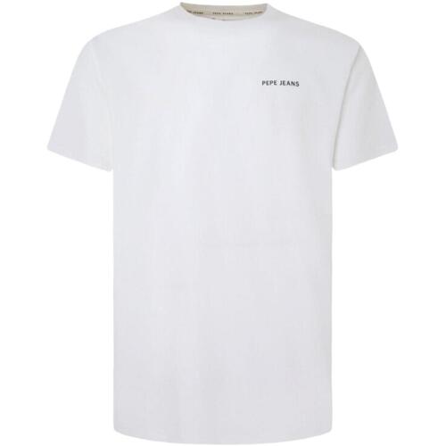 Textil Homem T-Shirt mangas curtas Pepe mini JEANS  Branco