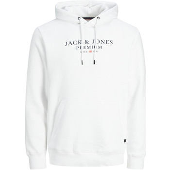 Textil Homem camisolas Jack & Jones Archie Sweat Hood Branco