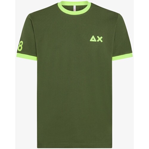 Textil Homem T-Shirt mangas curtas Sun68 T34125 Verde