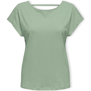 Textil Mulher Tops / Blusas Only Top May Life S/S - Subtle Green Verde