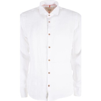 Textil Homem Camisas mangas comprida Yes Zee C505-UP00 Branco