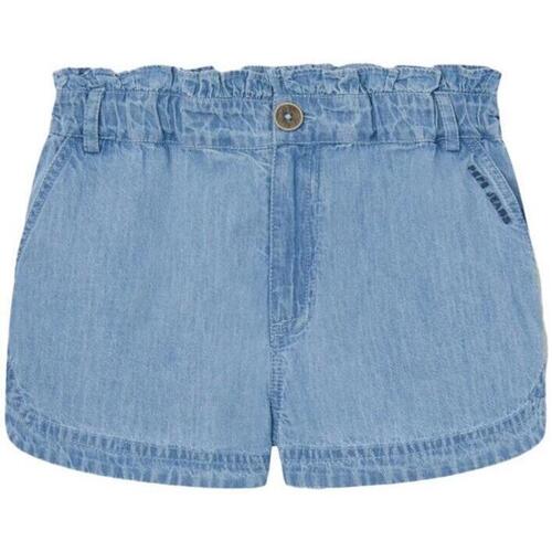 Textil Rapariga Shorts / Bermudas Pepe JEANS Bustier  Azul