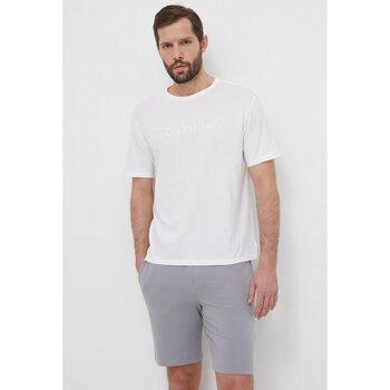 Textil Homem T-Shirt mangas curtas Calvin Klein Jeans 000NM2501E Branco