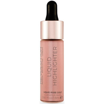 beleza Mulher Iluminador Makeup Revolution Liquid Highlighter - Liquid Rose Gold Ouro
