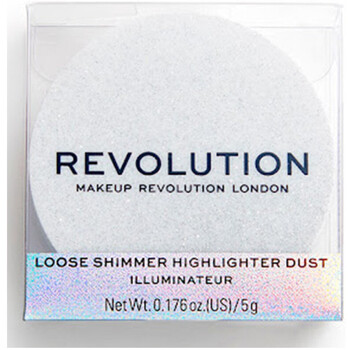 Makeup Revolution Metallic Powder Highlighter - Iced Diamond Branco