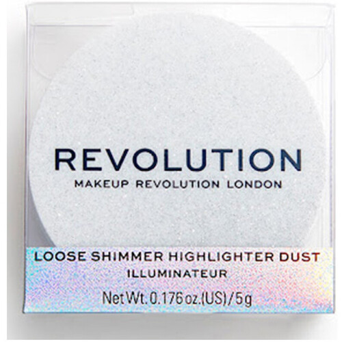 beleza Mulher Blush e pó compacto Makeup Revolution Metallic Powder Highlighter - Iced Diamond Branco