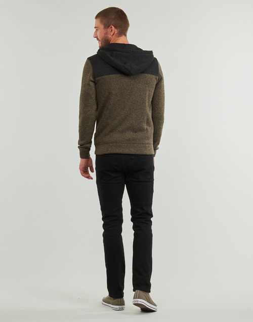Quiksilver KELLER BLOCK ZIP Castanho / Preto
