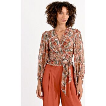 Textil Mulher camisas Molly Bracken E1652CP-CAMEL RANI multicolore