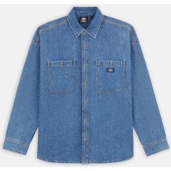 Textil Homem Camisas mangas comprida Dickies HOUSTON DK0A4YF5-CLB CLASSIC BLUE Azul