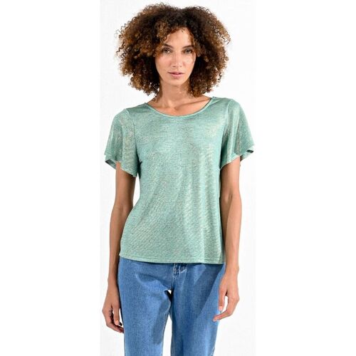 Textil Mulher T-shirts Casual e Pólos Molly Bracken P1677CE-EMERALD GREEN Verde
