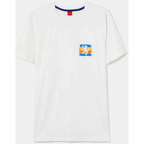 Textil Homem T-shirts e Pólos Botins / Botas Baixas LP004288-001-1-1 Branco