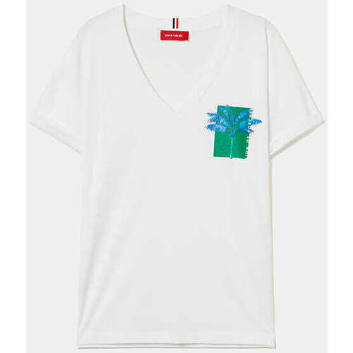 Textil Mulher T-shirts e Pólos Lion Of Porches LP004354-001-1-1 Branco