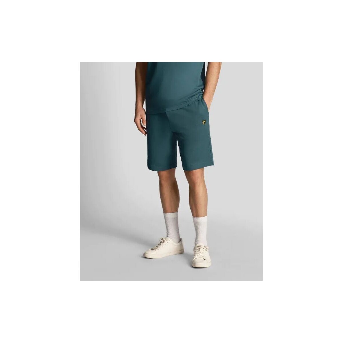 Textil Homem vler Shorts / Bermudas Lyle & Scott ML414VOG SWEAT SHORT-W746 MALACHITE GREEN Verde