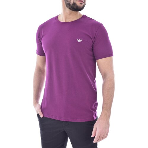 Textil Homem T-Shirt mangas curtas Emporio Armani 211818 4R482 Violeta