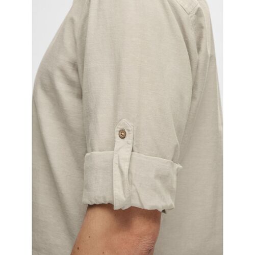 Selected 16092977 LINEN TUNIC-PURE CASHMERE Bege