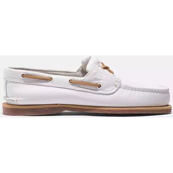 Sapatos Homem Sapatilhas Timberland Sand TB0A412XEM21 - CLASSIC BOAT 2 EYE-WHITE FILL-GRAIN Branco