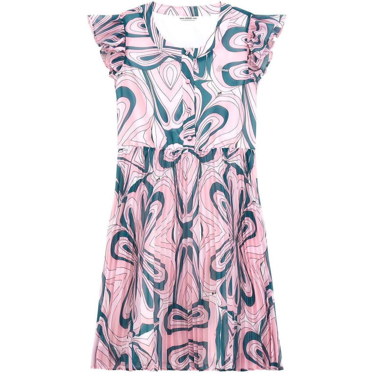 Textil Rapariga Vestidos compridos Guess J4RK19WA2T0 Rosa