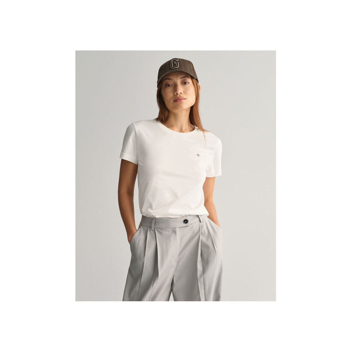 Textil Mulher brown 41-5 polo-shirts T-Shirt Shield Branco
