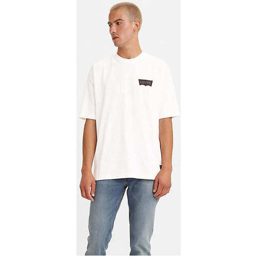 Textil Homem T-shirts e Pólos Levi's A1005-0001-1-31 Branco