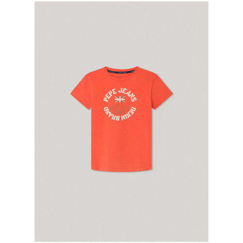 Textil Rapaz T-shirts e Pólos Pepe JEANS Kids PB503845-165-10-21 Laranja